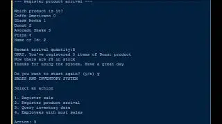 Sales and Inventory System Project in Python