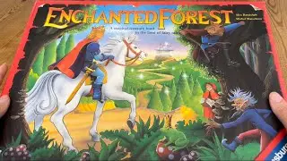 ASMR Unboxing Enchanted Forest 90&rsquo;s Board Game ~ Soft Spoken ~ Nostalgic Gameplay #ASMR