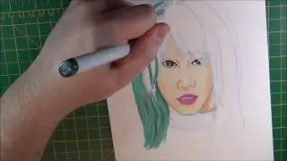 Wrestlemania Week: NXT Women's Champion Asuka Copic Art Timelapse