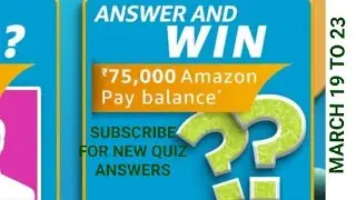 Amazon Funzone Carnival Quiz Answers Today, win 75000, win Amazon pay balance, Quiz on 19 March 2021