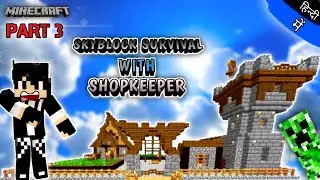 I'll build Medieval Village in my Skyblock ( part 3 ) MCPE 1.20 | in hindi | In mcpe