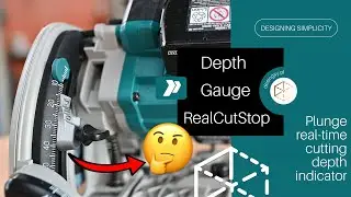 Wskaźnik realnego zagłębienia w zagłębiarce Makita DSP 600 oraz SP6000