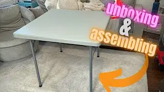 Unboxing & Assembling the Office Star Resin Folding Table