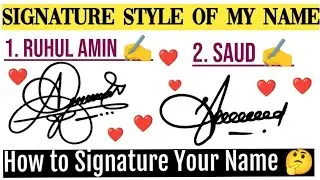Signature Style of my name | How to Signature Your Name? | @signatia