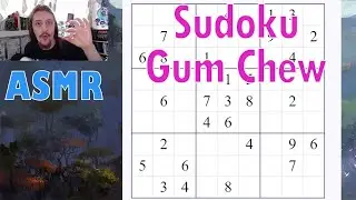 ASMR Sudoku | Gum Chewing | #gumchewingasmr #relaxingsounds #sudokuasmr #sleepaid #whisperingasmr