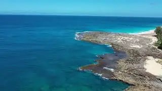 Drone Video of Shark's Cove, Oahu Hawaii