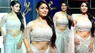 Kajol Sister Tanishaa Mukerji Looking Gorgeous In Saree Arrive At IWMBuzz Digital Awards 2024