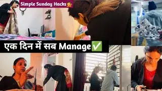 हर Working Woman को follow करना चाहिए ये Routine✅ Simple & Effective Sunday Routine full Sukoon hoga
