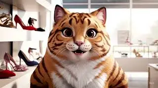 Get ready with miss tigra!#CatVlog #3DAnimation  #SassyCat #TigerCat #AnthroCat#CatTok