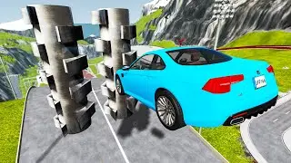 Cars vs Grinder &mdash; High Speed Jump Cars Crashes &mdash; BeamNG.Drive &mdash; Rescind Gaming