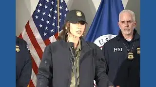 DHS Secretary Noem holds conference on Trump’s operations to arrest undocumented immigrants