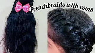 Let’s Learn FRENCHBRAID 🌺/frenchbraidstepbystep/frenchbraudtutorial/fronthairstyle/hairstyle/