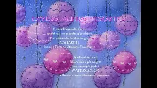 Aquarellschule ellathefay: EXPRESS WEIHNACHTSKARTEN!