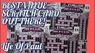 &pound;25 of Mega Cashword Scratch Cards.