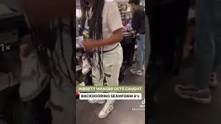 HIBBETT SPORTS MANAGER GETS CAUGHT BACK - DOORING JORDAN 4s SEAFOAMS! 👀