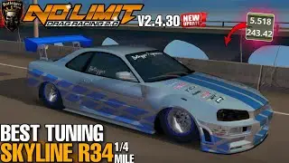 Latest Tune Skyline R34 Tune 5.5 second 1/4 mile no limit drag racing 2 V2.4.30