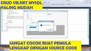 CRUD VB.Net MySQL Untuk Pemula Pasti Langsung Bisa