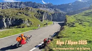 Alps 2025 recumbent bike tour (compilation)