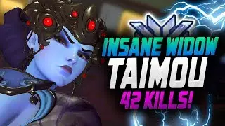 PRO WIDOW DOMINATING COMPETITIVE PLAY - Taimou! [ OVERWATCH SEASON 14 TOP 500 ]