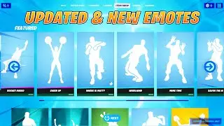 All Updated/New Emotes Item Shop Showcase! Fortnite