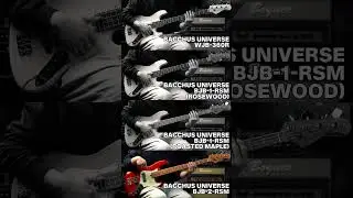 Bacchus Universe WJB-360R VS BJB-1-RSM(Rosewood) VS BJB-1-RSM(Roasted Maple) VS BJB-2-RSM Slap Demo