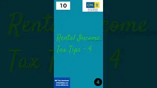 Rental  Income Tax Tips  - 4 #rentalincome #rentalproperty #rentalpropertytaxes #rent