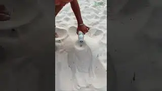 Oddly Satisfying ⛱️Video Sand in Water.#shorts