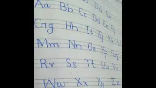 Learn how to write English alphabet upper case and lower case letters|how to write letters A To Z .