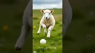 cute lamb with her ball #short #trending #lamb