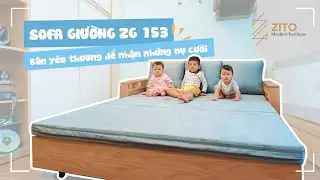 Sofa Giường Gỗ ZG 153 - B&aacute;n y&ecirc;u thương để nhận những nụ cười