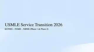 USMLE Service Transition 2026