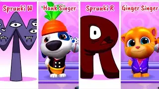 Who Will Prevail: Sprunki W Sprunki R Vs Hank Ginger Singer ? 🤨 | 😮&zwj;💨 Mega Battle #428