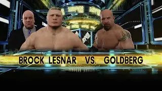 WWE 2K17: Brock Lesnar vs. Goldberg: Survivor Series (Full Match)