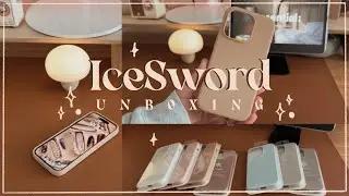 IceSword Unboxing | new silicone phone cases 🕯🧸🪐