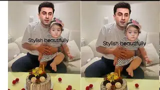 Raha kapoor enjoying paapa ranbir pre birthday party at home with Alia Bhatt , family 😍