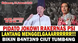 Lantang Menggelegar! Pidato Jokowi di Rakernas PSI Makassar!