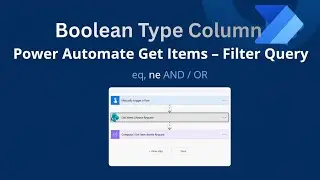 Фильтрация элементов в Power Automate для столбцов типа 