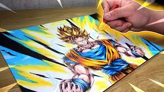 COMO DIBUJAR A GOKU SSJ2🔥| SÚPER FÁCIL Y RÁPIDO✅