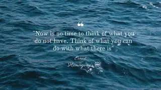 10 Seconds of Sea Sounds & Moby Dick Quote