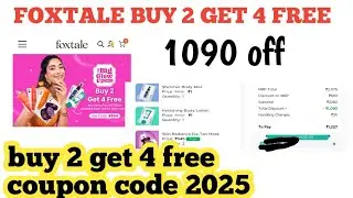 foxtale buy 2 get 4 free || Foxtale Coupon Code || foxtale coupon 2025