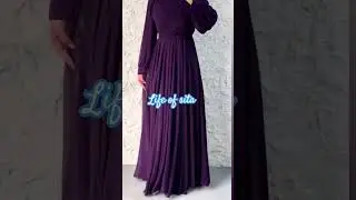 Organza long maxi dress in purple colour #organza  #organzadress #shorts #viral #lifeofsita 28-9-23