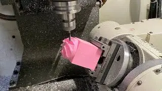 Mastercam multiaxis - Impeller test cut on a rotary table