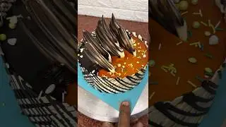 50 / 50 chocolate and butter scotch cake #shortsfeed #shorts #trending #chocolatecake #butterscotch