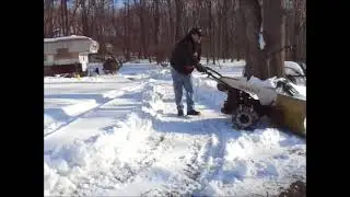 1959 LI gravely walk behind snow plowing
