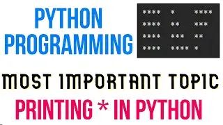 Printing * in PYTHON in different forms| AKTU 2ND YEAR IMPORTANT TOPIC  | PYTHON CODE | AKTU