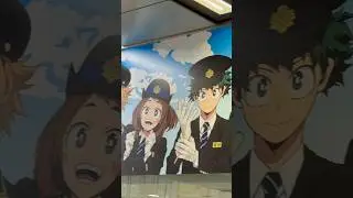 🌸 My Hero Academia Train Staff Mural in Shizuoka &ndash; softypapa shorts 🚆🎨🇯🇵