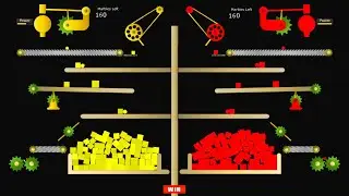 Color Factory and Scales - Marble Race in Algodoo