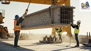 Cinematic Tour Building a Massive Prestressed Concrete Bridge  4K Architectural Engineering