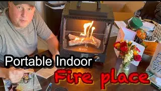 Портативный пропановый камин 🔥 для кемпинга, патио, охотничьего домика, кемпера, прицепа, фургона...