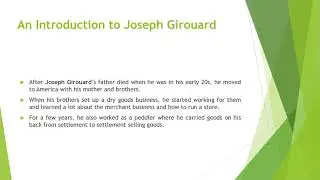 Joseph Girouard Was Confident About the Success of His Business All Along